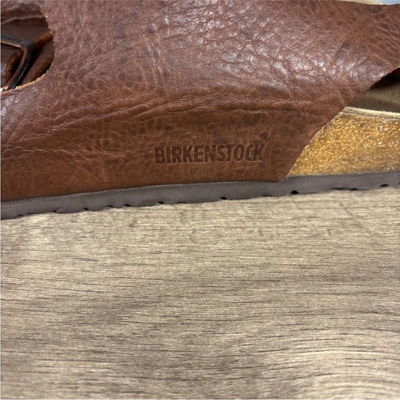 Birkenstock Milano Heel Strap Leather Sandals Brown Regular Size 45 M/12 - Picture 12 of 13